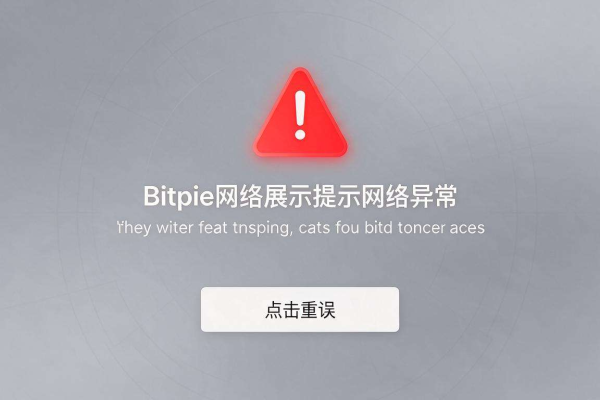 Bitpie提示“网络异常”如何解决
