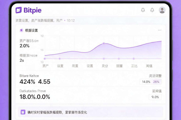 Bitpie资产涨跌幅提醒设置