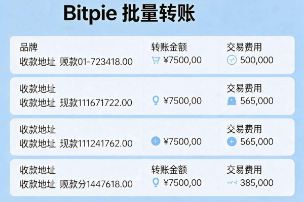 Bitpie批量转账的格式要求