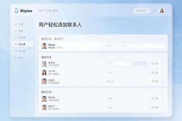 Bitpie地址簿功能添加联系人